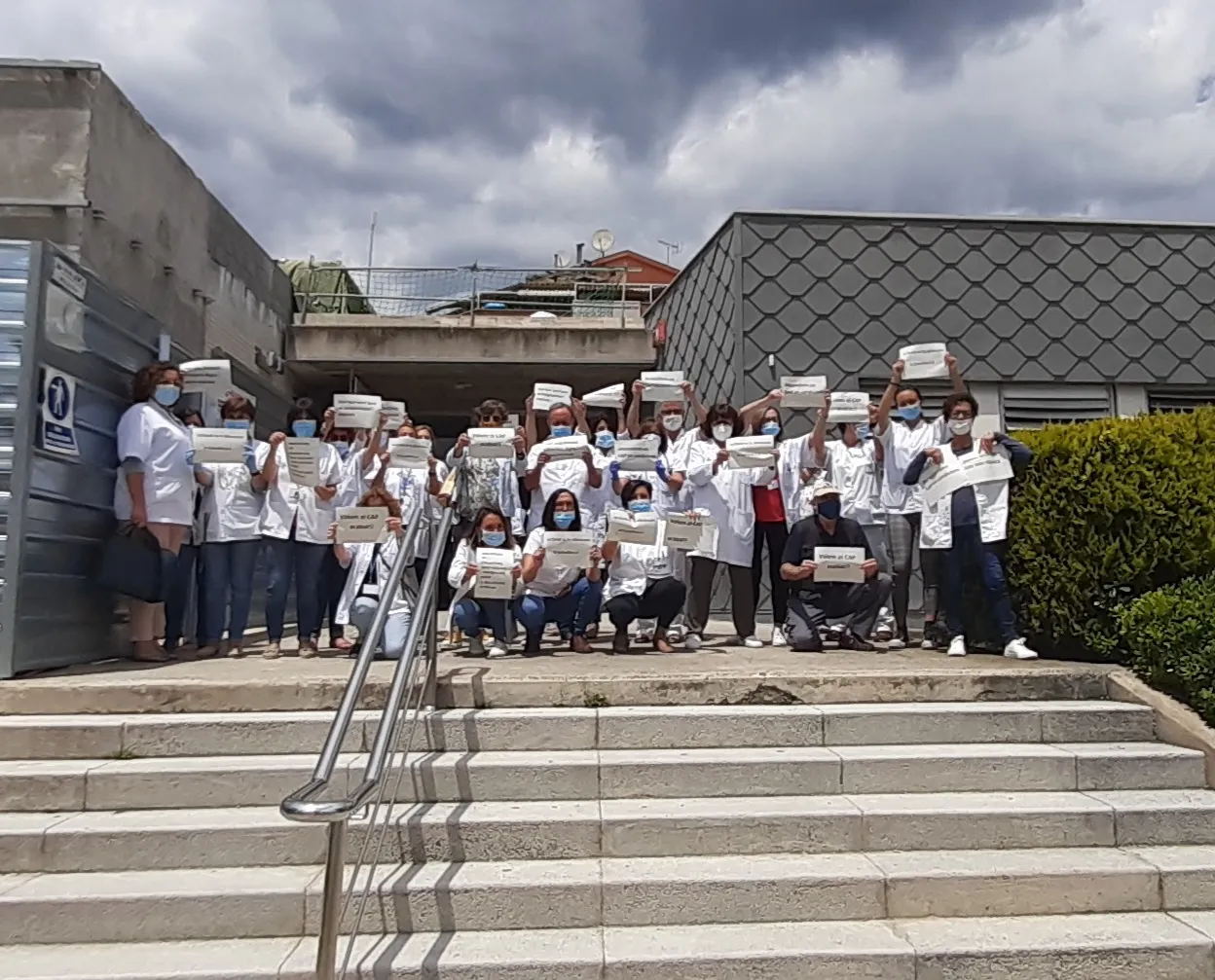 Reivindicació doble dels treballadors del CAP: igualtat de recursos i l'acabament de les obres