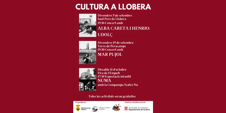 Música i titelles al cicle "Cultura a Llobera", amb tres actuacions en un mes