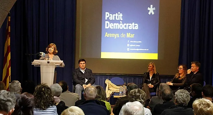 Meritxell Borràs va ser ahir a Arenys de Mar en la presentació del PDeCAT (foto: Xavi Salbanyà )