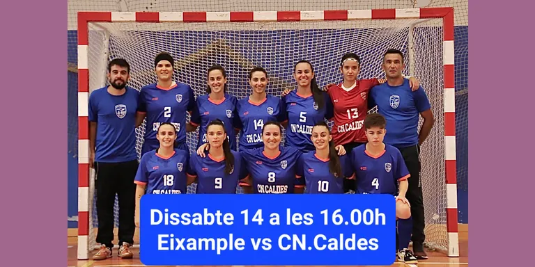 El CN Caldes de futbol sala femení és a un triomf, aquest dissabte contra l'Eixample, de classificar-se per al 'playoff' d'ascens a Primera Estatal