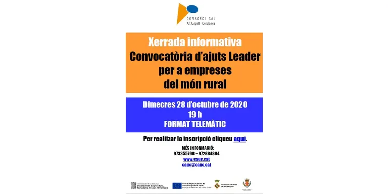 Oberta una nova convocatòria dels ajuts Leader a l'Alt Urgell i la Cerdanya