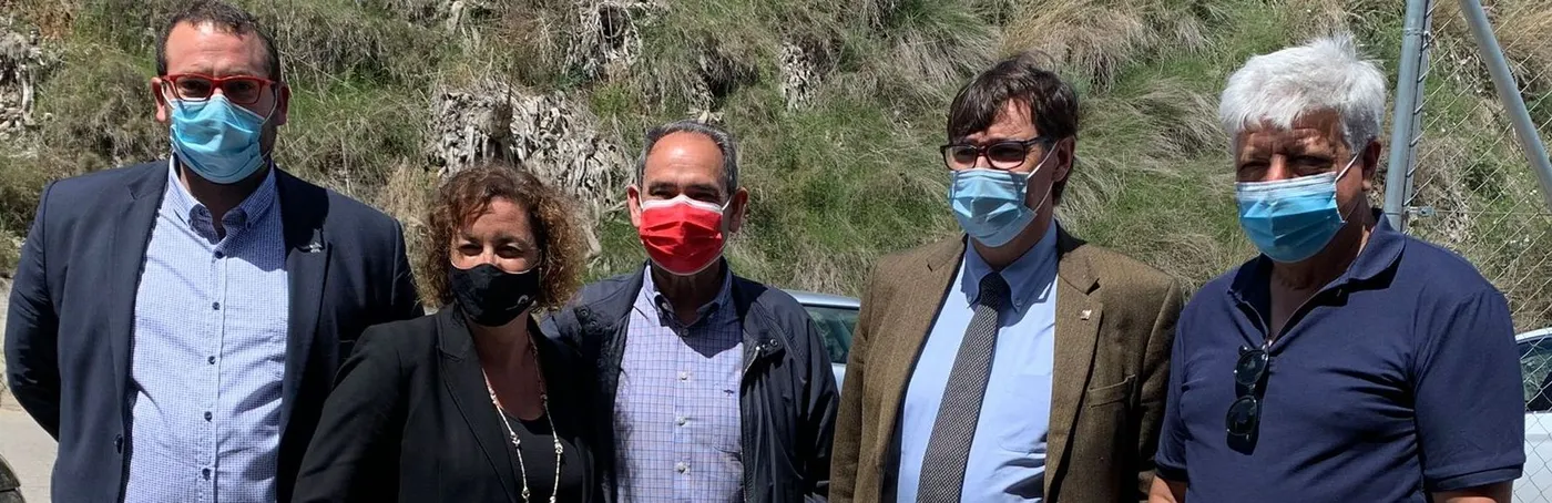 Salvador Illa visita la fàbrica de mascaretes Palens