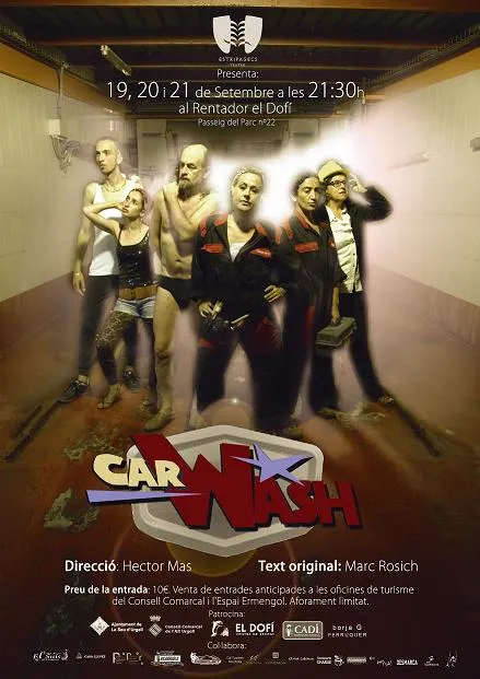 Estripagecs Teatre estrena l'obra 'Car Wash' al centre de rentat El Dofí