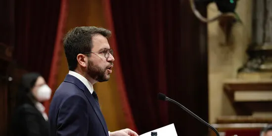 Pere Aragonès ha dit que bastirà la nova Generalitat republicana "amb les banderes social, feminista, verda i democràtica"
