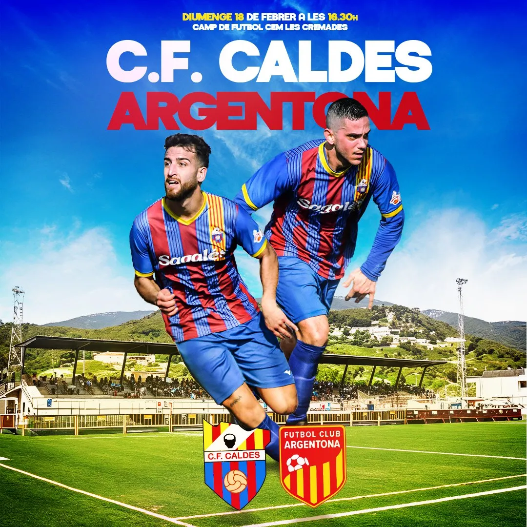 El CF Caldes rep la visita de l’Argentona