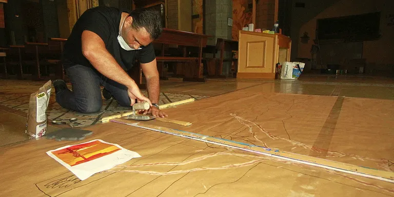 Blanes celebra una nova edició de les ‘Estores de Corpus’ adaptada a la Covid 19