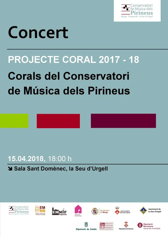 La Seu acull el concert del projecte coral del Conservatori de Música dels Pirineus