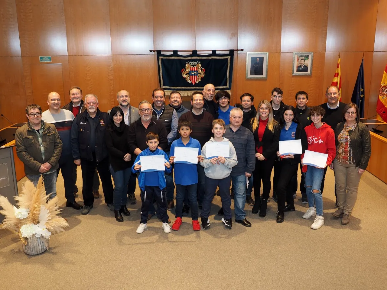 L’Ajuntament de Cambrils fa una recepció al Club de Tir Olímpic de Cambrils