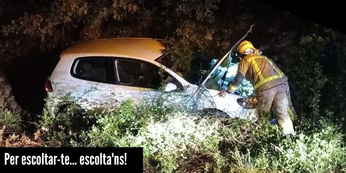 Accident de trànsit a Castellterçol sense ferits