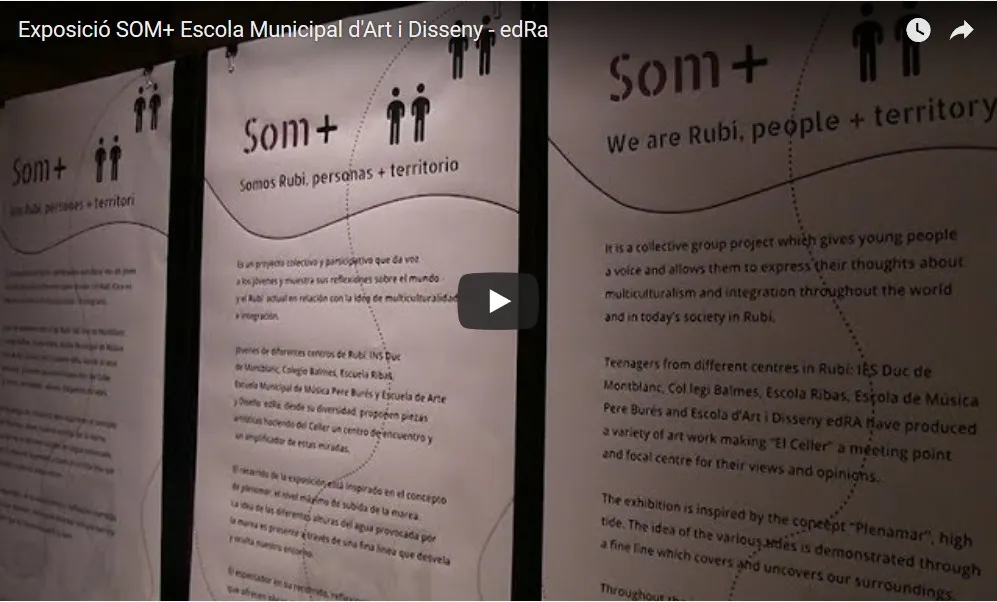 L'Exposició SOM+ de l'Escola d'Art reflexiona sobre la integració