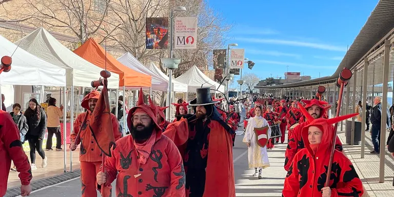 El Ball de Diables participa als actes del Mil·lenari de Montserrat