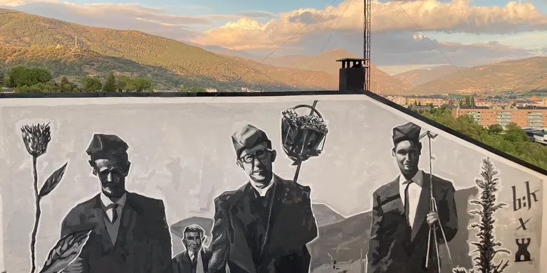 Castellciutat estrena un nou mural de grans dimensions, dedicat a les caramelles