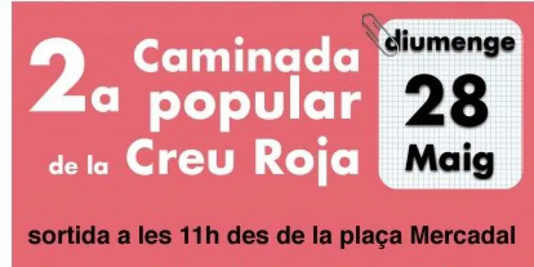 Obertes les inscripcions a la segona caminada solidària de la Creu Roja