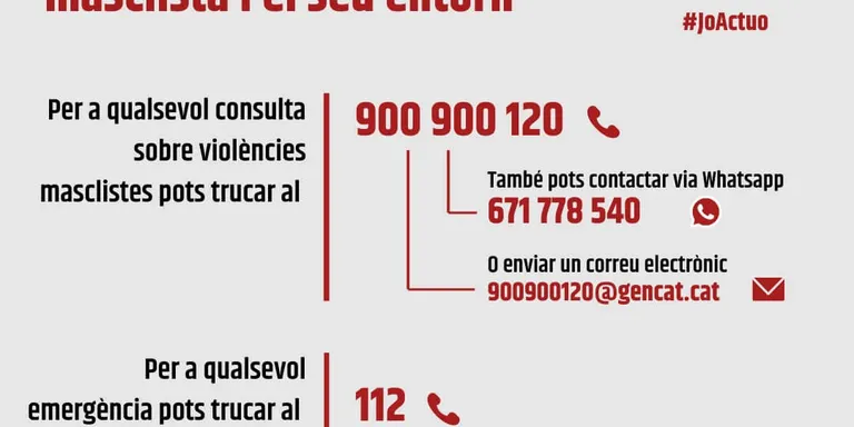 Nou servei de whatsapp per atendre a dones en situació de violència masclista