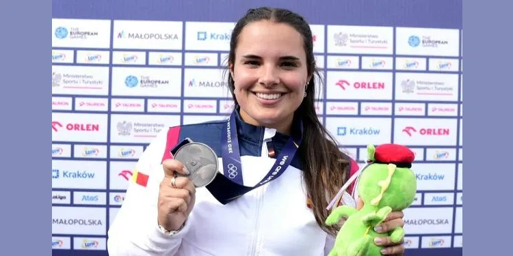Elia Canales es proclama subcampiona individual d’arc recorbat en els III Jocs Europeus