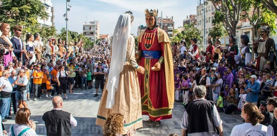 Els Gegants de Pineda tanquen la temporada a la Catalunya Nord