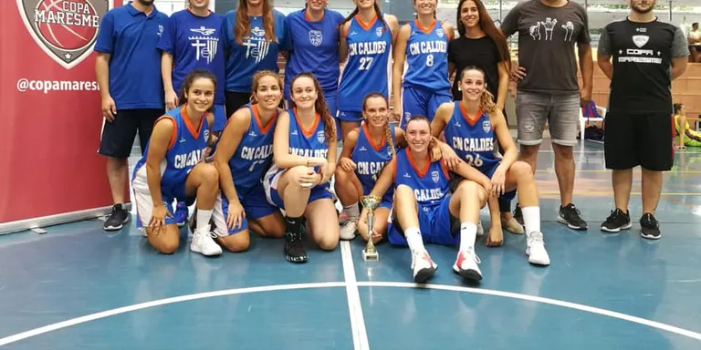 L'equip sènior femení de bàsquet del CN Caldes s'ha proclamat campió de la Copa Maresme 2019