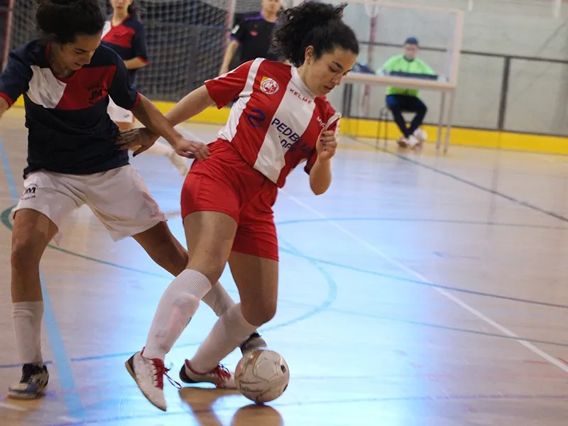 La jugadora de l'Esportiu Ana en una acció del partit de dissabte passat