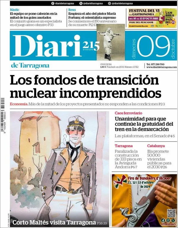 Cop d'ull als diaris d'aquest dimecres 9 d'octubre