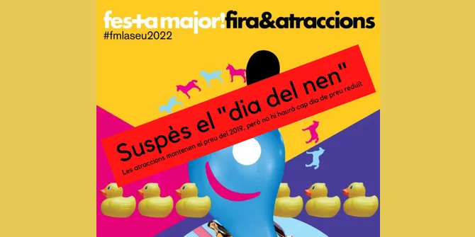 Se suprimeix la tarda de preus populars a les atraccions de fira de la Festa Major de la Seu d'Urgell