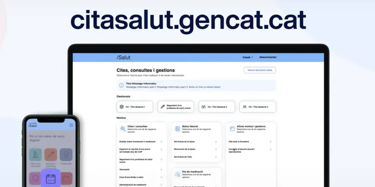 Salut posa en marxa una nova web que permet demanar visites no urgents al metge