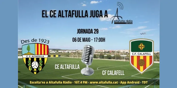 L’Altafulla busca refer-se davant el millor Calafell del curs