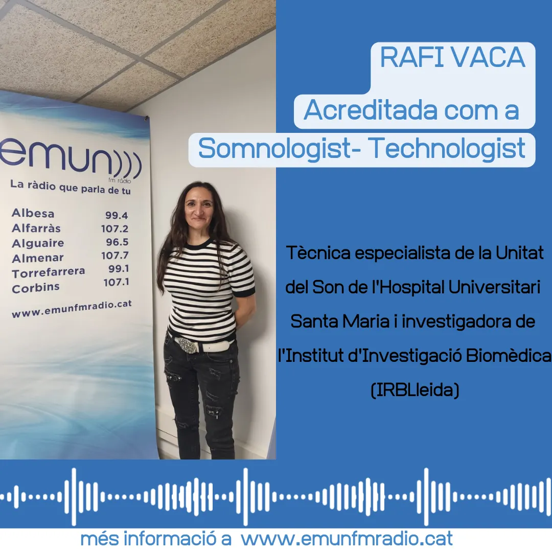Rafi Vaca, acreditada com a Somnologist - Technologist al congrés internacional de l'ESRS