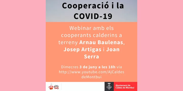 El webinar amb cooperants calderins a terreny s'emetrà aquesta tarda