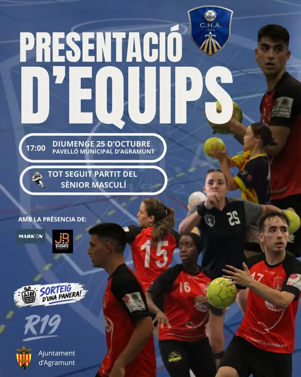El Club Handbol Agramunt farà la presentació dels equips aquest diumenge
