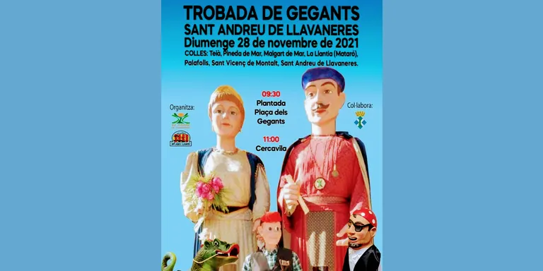 Els Gegants de Pineda tanquen temporada a Sant Andreu de Llavaneres
