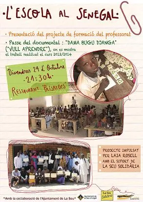 Presentació a la Seu del projecte solidari 'L'escola al Senegal'