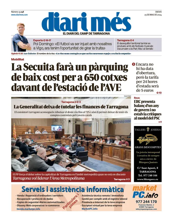 Cop d'ull als diaris d'aquest dijous 23 de maig