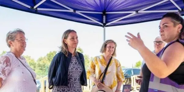 La prova pilot del punt lila mòbil fa aturada a Creixell