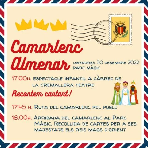 Arribada del Camarlenc a Almenar el 30 de desembre