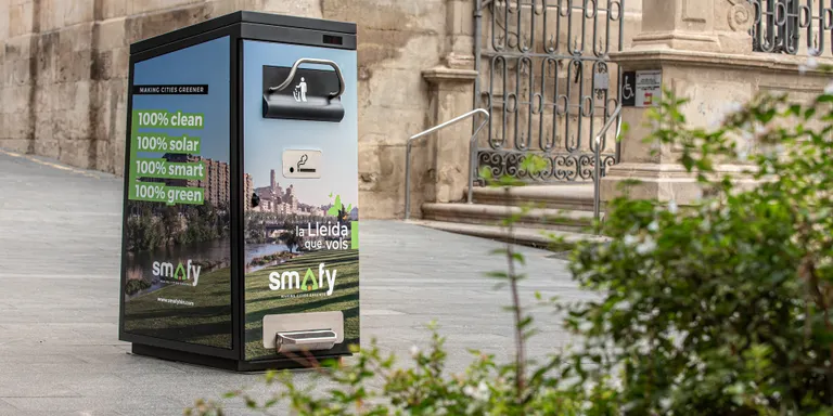 L'empresa lleidatana URD dissenya l'Smafybin una paperera intel·ligent que compacta el residu