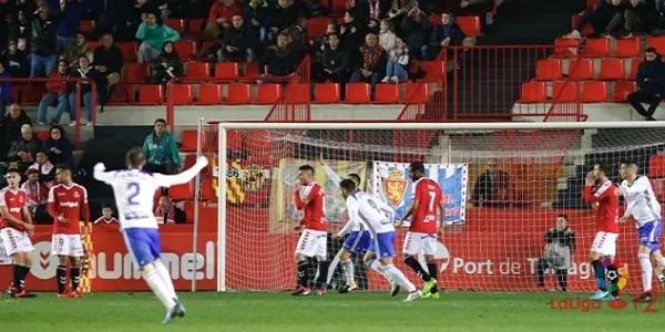 El Nàstic cau per 0 a 2 davant del Real Zaragoza d’Alberto Benito i ja acumula vuit derrotes al Nou Estadi