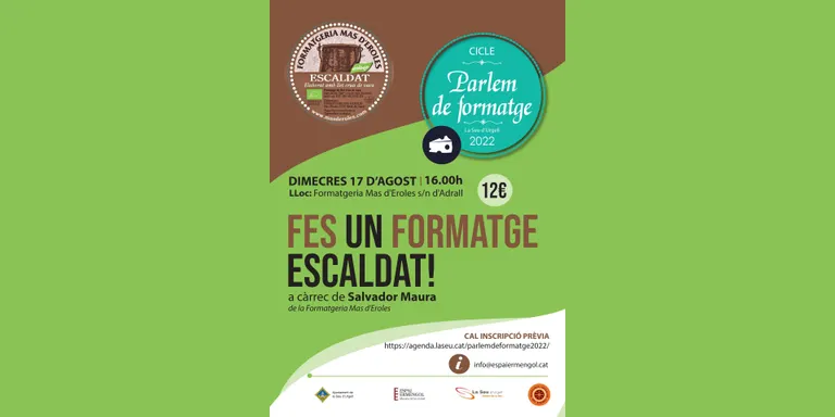 La nova activitat de 'Parlem de formatge' proposa elaborar un formatge escaldat amb Salvador Maura