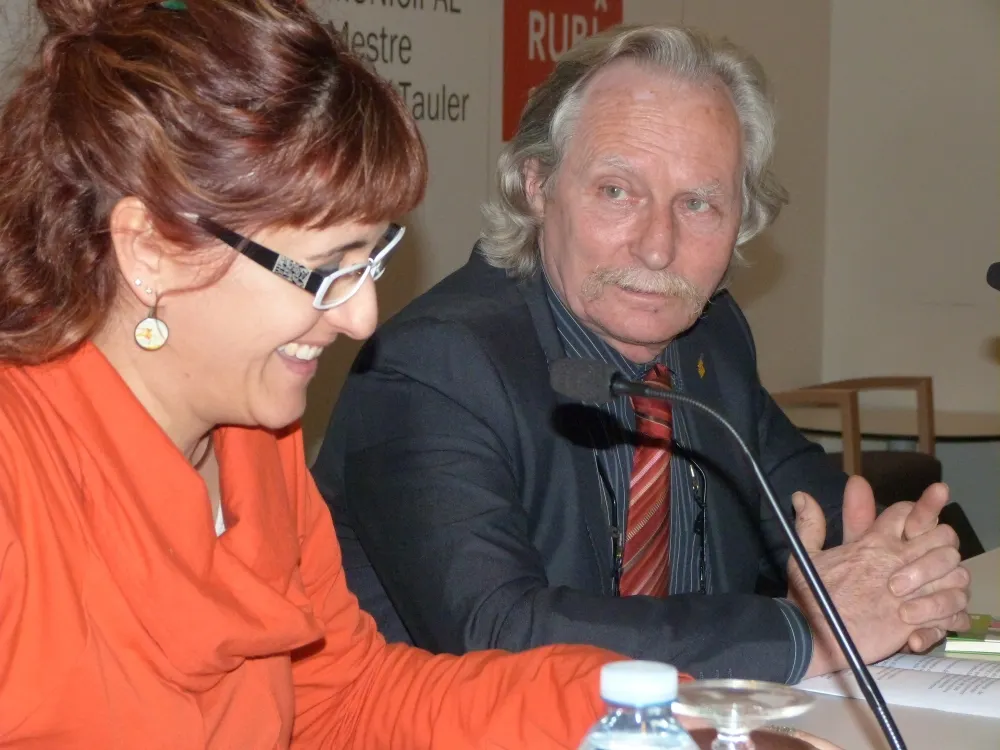 Annabel Busquén de la ANC amb Joan Pere Le Bihan
