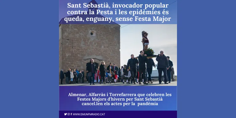 Almenar, Alfarràs i Torrefarrera cancel.len els actes de la Festa Major d'hivern per la pandèmia