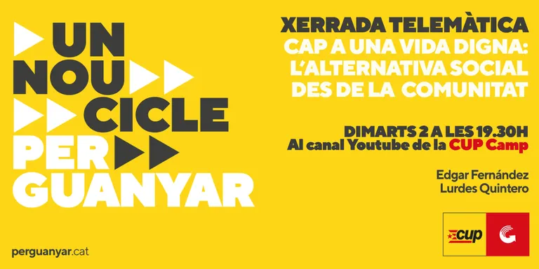 Eleccions 14-F: Acte telemàtic de la CUP per aquest dimarts