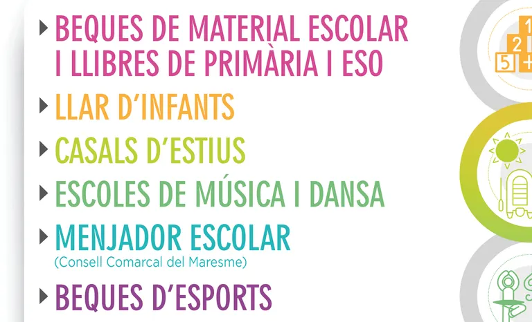 Podeu demanar beques de l'àmbit educatiu a Pineda fins el 28 de maig
