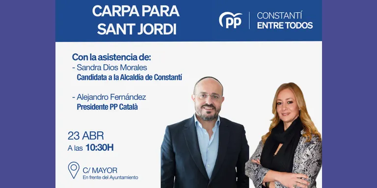 El president del PP Català, Alejandro Fernández, visitarà l’estand del PP a Constantí aquest diumenge
