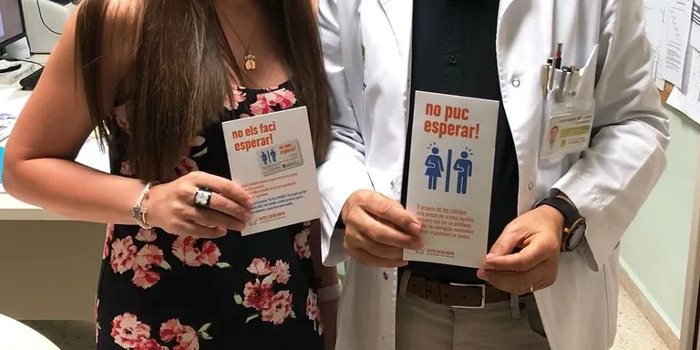 Els hospitals de Calella i Blanes s'han adherit al projecte 'No puc esperar!' de l'Associació de Malalts de Crohn