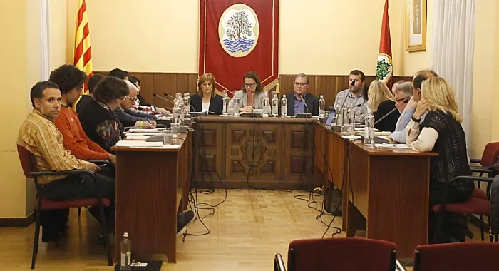 Moment del ple d'ahir ( Foto: Xavi Salbanyà )