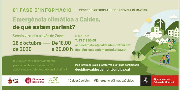 Dilluns comença el procés de participació ciutadana pel Pla d'Acció Climàtica