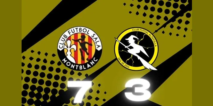El Montblanc acaba amb la ratxa triomfal del CFS Altafulla (7-3)