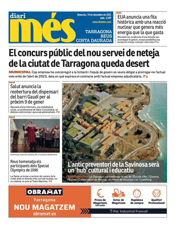Consulta les portades dels diaris d'aquest 14 de desembre