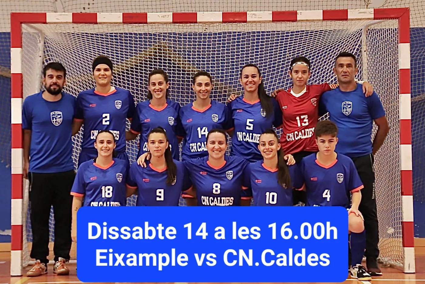 El CN Caldes de futbol sala femení és a un triomf, aquest dissabte contra l'Eixample, de classificar-se per al 'playoff' d'ascens a Primera Estatal