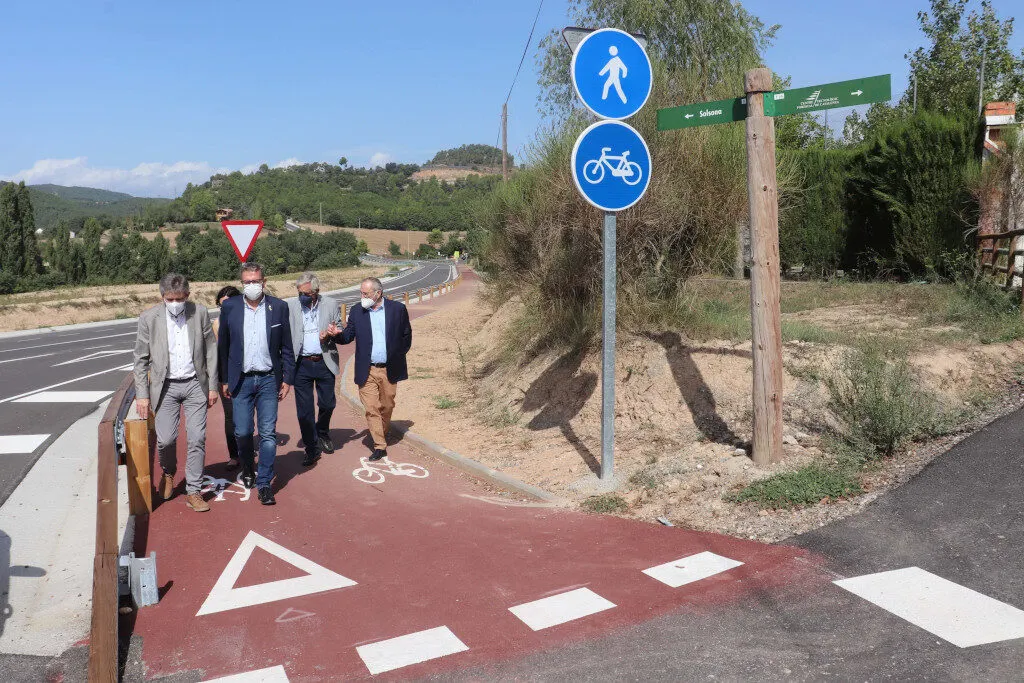 Veïns del Pi i de Solsona reivindiquen el condicionament d'un carril bici entre Solsona i Olius