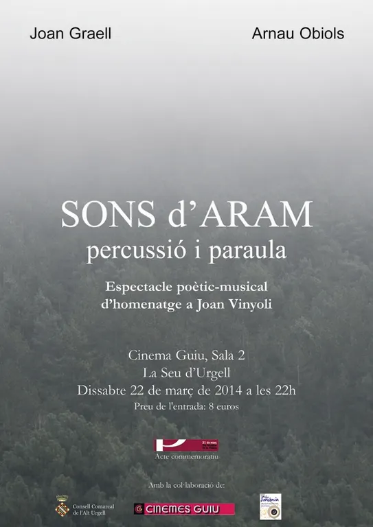 Joan Graell i Arnau Obiols proposen l'espectacle conjunt 'Sons d'Aram'
